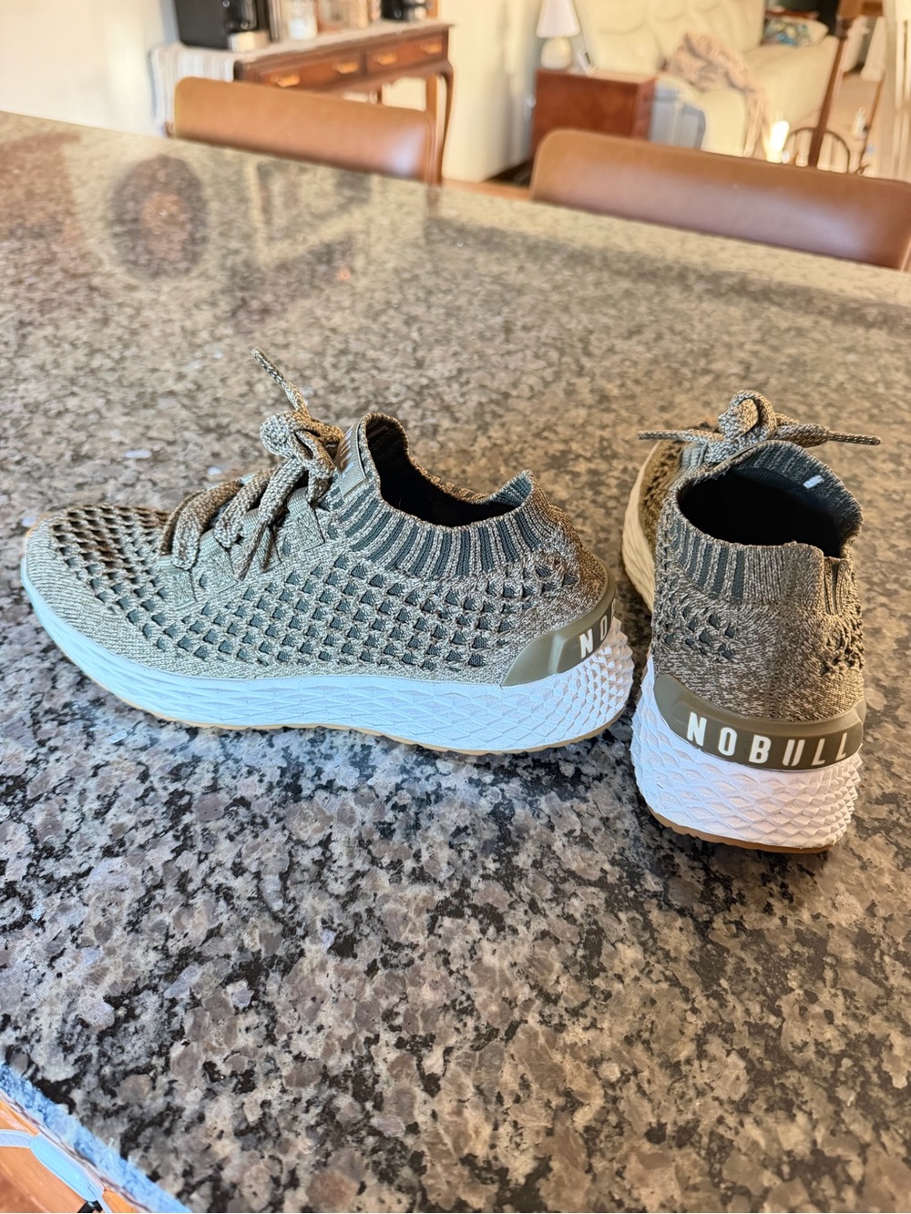 NOBULL women’s olive green knit sneakers